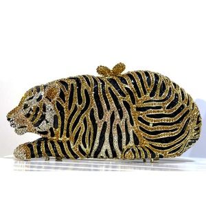 Crystal Tiger Clutch